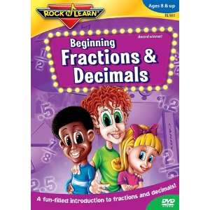   Pack ROCK N LEARN BEG FRACTIONS DECIMALS ON DVD 