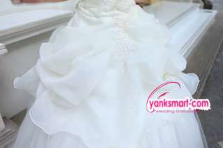 Crystal yarn princess panniers Sling type winter wedding dress YW 152 