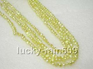 5mm baroque yellow pearls loose strands beads s1577  