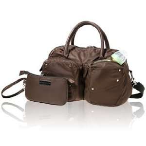  Momma Couture Satchel Diaper Bag Brown Olive: Baby