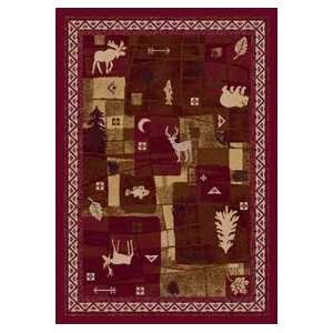  Signature Deer Trail Brick Country 2.1 X 7.8 Area Rug 