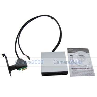 Front Panel PCI E PCI Express To USB 3.0 4Port Card Reader 