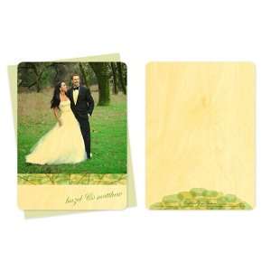  Treetop Thank You Card   Real Wood Wedding Stationery 