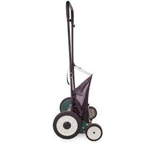 Manual Push Reel Lawnmower w/18Cutting & Grass Catcher  