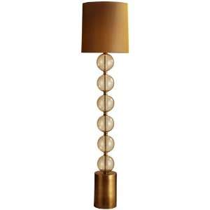  Miramar Glass Brass Floor Lamp: Home Improvement