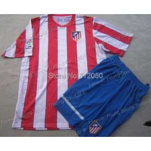 atletico madrid home jersey red and white shirt 2011/12 soccer jerseys 