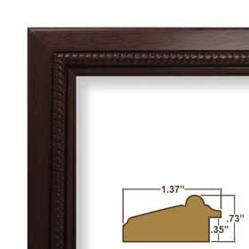 7x11 Custom Picture Frame / Poster Frame 1.375 Wide Complete Mahogany 
