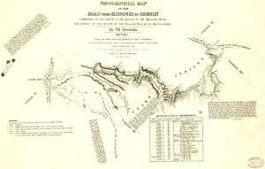 1846 map of Oregon Trail Northwestern States  