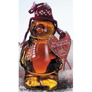 Holiday Bear Vermont Maple Syrup:  Grocery & Gourmet Food