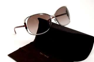 TOM FORD TF 156 18F SUNGLASSES BROWN EUGENIA METAL AUTHENTIC  