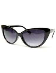 Cat Eye Vintage Retro 80s Fashion Sunglasses Womens Wm18 Black