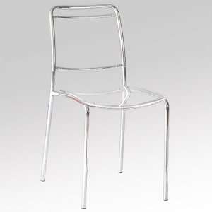  ItalModern 81000 Safina Stacking Chair Set of 4  Clear 
