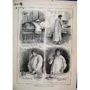  1891 Beechams Pills Man Searching Comedy Antique Sketch 
