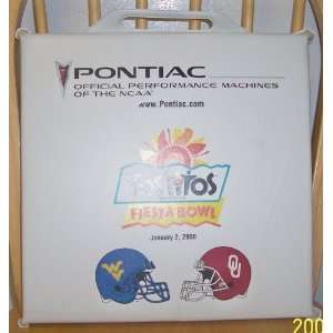  2008 Fiesta Bowl Game Seat Cushion WVU OU 