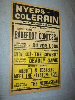 Calendar COLERAIN NORTH CAROLINA 1955 Barefoot Contessa  