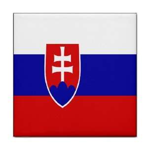  Slovakia Flag Tile Trivet 