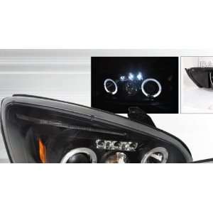  04 07 Chevy Malibu Projector Headlights   Black Clear 