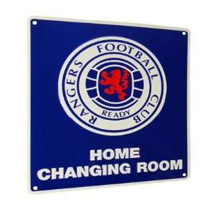  Rangers FC. Home Changing Room Metal Sign Sports 