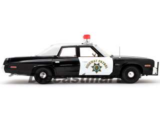 ERTL 1:18 1974 DODGE MONACO CHP POLICE BLACK & WHITE  