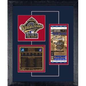  Atlanta Braves 1995 World Series Replica Ticket & Patch 