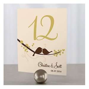  Love Bird Table Number Cards 73 84: Home & Kitchen
