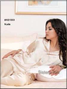 19M/M Pure Silk pajamas Set/Sleepwear ~XL/XXL●#AS1003  