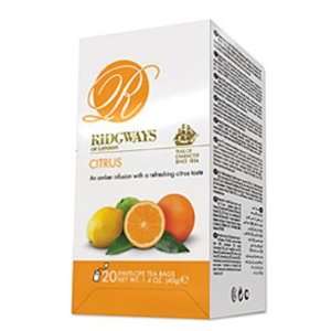 Ridgeway Tea, Citrus Tea Bags, 20 Count Grocery & Gourmet Food