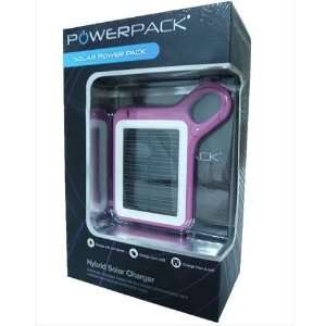  Powerpack Hybrid Solar Charger Cell iPod Camera Pink 