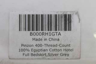   400 Thread Count Full size Egyptian Cotton Sateen Sheet Set  