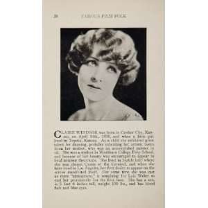  1925 Claire Windsor Bert Lytell Silent Film Movie Actor 