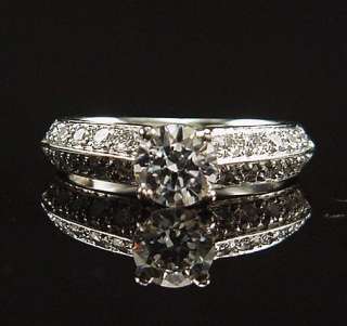 SCOTT KAY DIAMOND ROMANTIC PLATINUM ENGAGEMENT SEMI MOUNT RING RETAIL 