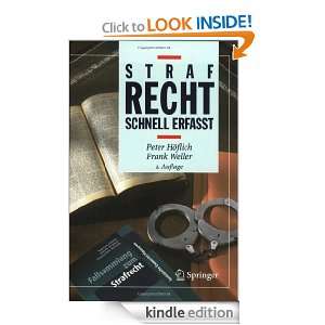 Strafrecht   Schnell erfasst (German Edition): Peter Höflich, Frank 