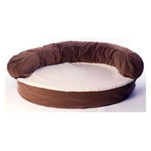  Carolina Pet Orthopedic Bolster Bed   Chocolate 50 inch 
