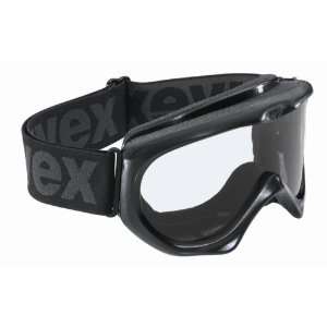 UVEX Downhill II Ski Goggle,Black Frame with Double Clear Lens:  