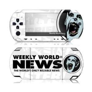   MS WWN30014 Sony PSP Slim  Weekly World News  Logo Skin Electronics
