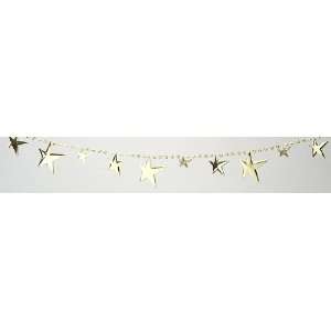  9ft Gold Star Christmas Garland #H9740: Home & Kitchen