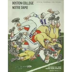  2009 Notre Dame Fighting Irish vs Boston College Eagles 