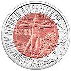 austria 25 euro bu silver niobium coin robotics 2011 time