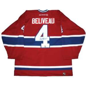  Jean Beliveau Autographed Replica Jersey Sports 