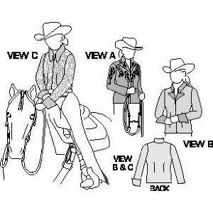   Girls Western Show Jacket and Blouse Pattern Arts, Crafts & Sewing