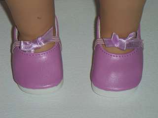 Doll Clothes Shoes Purple Heels Flats Bow Lavender 18 inch Fits 