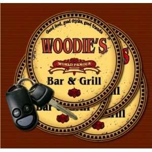  WOODIES Family Name Bar & Grill Coasters: Kitchen 