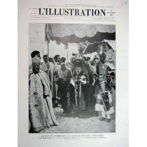    1930 French Print Emperor Ethopia Addis Abeba