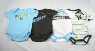   Bodysuit 4 Pack 3 6 9 12 months Romper Set Baby Boy Brown Blue  