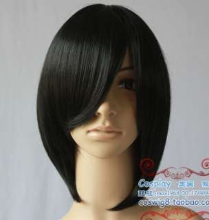   Fashion Black Short Straight Cosplay Party Synthetic Wig 2357#  