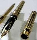 Sheaffer Targa Fountain Pen 23k Gold Electroplate  