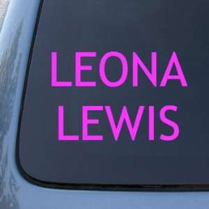 LEONA LEWIS   Vinyl Car Decal Sticker #1857  Vinyl Color: Pink
