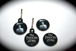 THE TWILIGHT ZONE zipper pulls w/matching buttons  