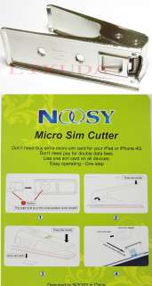 CUT Micro Sim Card Cutter for ipad iphone 4 2 adapter  