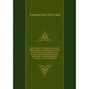   absoluta Volume t.1 (Latin Edition) Fronteau Jean 1614 1662 Books